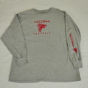 NFL Atlanta Falcons Football Long Sleeve Scoop neck Sz 3XL Graphic T-shirt NWT